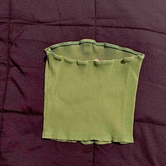 Green tube top size M - Picture 2 of 3